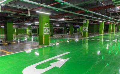 廣漢市威肯郡小區(qū)地下室車(chē)庫(kù)地坪漆